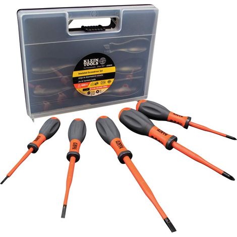 Super Rod 32268 ins VDE cacciaviti isolati, arancione, set da 5 pezzi (1/2)