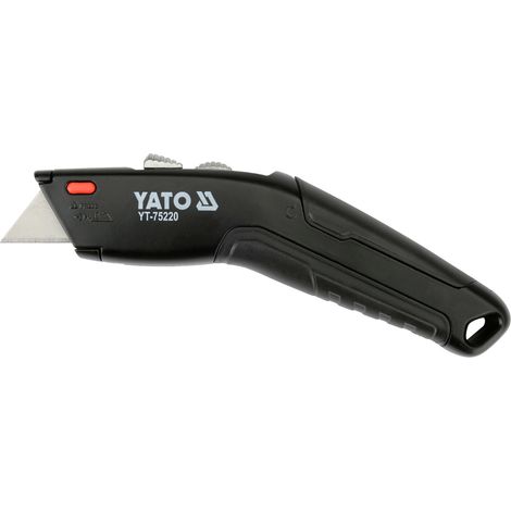 Cúter de aluminio con cuchillas dobles de 177 mm – Herramienta de corte para embalajes, cajas y materiales, cuchillas de acero SK5, diseño ergonómico, cuchillas de repuesto incluidas