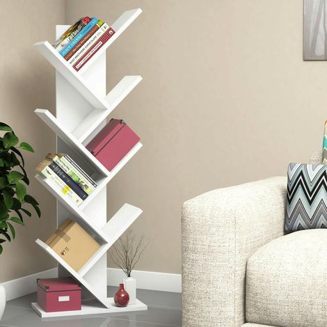 Etagère blanche forme arbre - style design MARFA (1/4)