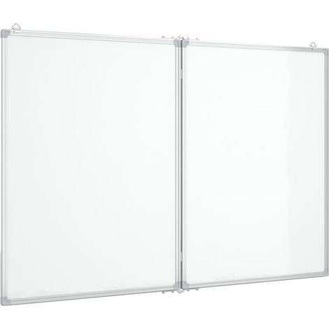 Lavagna magnetica per scuola casa ufficio pieghevole 100 x 80 x 17 cm alluminio 020045515