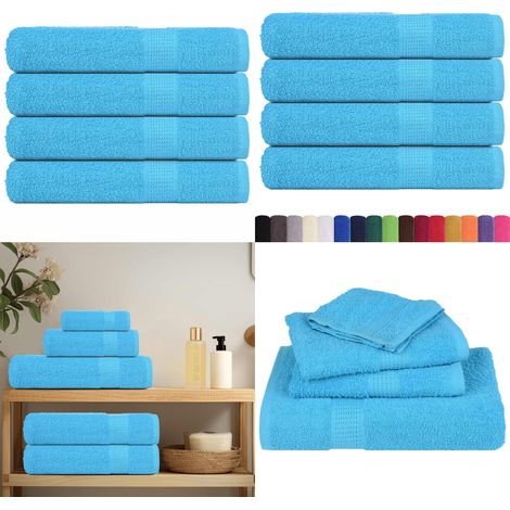 vidaXL Saunatücher 4 Stk. Türkis 80x200 cm 360 g/m² 100% Baumwolle (1/5)