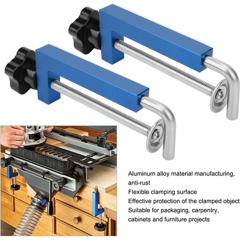 Clip de fixation multifonctionnel de 120 mm pour outils de travail du bois (1/5)