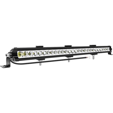 Barra de luz LED de alto brillo y construcción duradera, 1 x 29 pulgadas, 90 W, inalámbrica. (1/2)