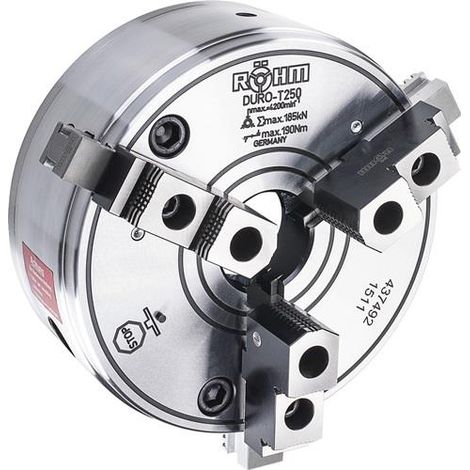 Röhm DURO-T 315, 3-Backen, Zylindrische Zentrieraufnahme, einteilige Umkehrbacken - 437479 (1/2)