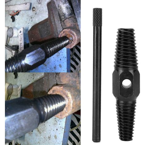 Extracteur de vis cassées pour tuyaux, en acier à haute teneur en carbone, à double tête, G1/2 po G3/4 po, outil de réparation automobile (1/5)