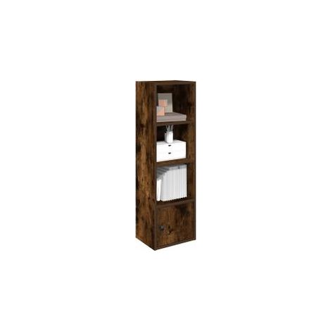 Bibliothèque chêne fumé 31x24x102 bois d'ingénierie (1/5)