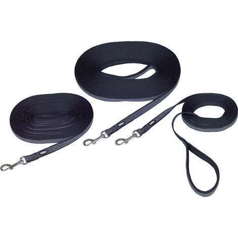 Nobby Schleppleine Anti-Slip schwarz Breite 17 mm Leinen