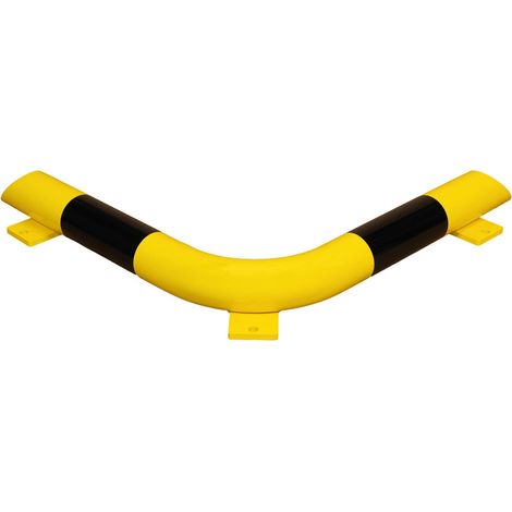Moravia Eckrammschutz-Balken schwarz/gelb Rundrohr 76 x 3,0 mm Seitenlänge 638 mm
