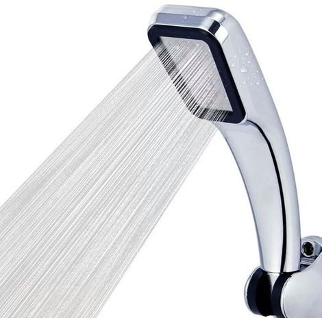 Pommeau de douche argenté à haute pression d'eau (1/5)