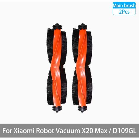 Pièces et accessoires compatibles pour aspirateur robot Xiaomi X20 Max / D109GL : brosse principale, brosse latérale, filtre HEPA, lingette de nettoyage, sac à poussière de rechange-AquaForge (1/5)