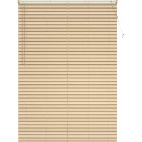 Persiana Veneciana Marrón Claro con Patrón 213 x 160 cm 25 mm vidaXL