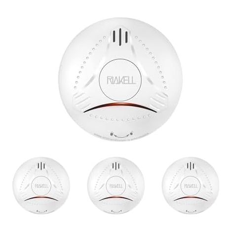 Lot de 3 détecteurs fumée avec Batterie（3 Pcs） -