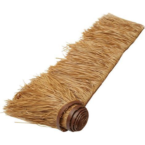 Rouleau de chaume en palmier 0,5 x 1 m – Ignifuge et anti-vieillissement – Résistant aux intempéries – Pour décoration Tiki Bar (1/5)