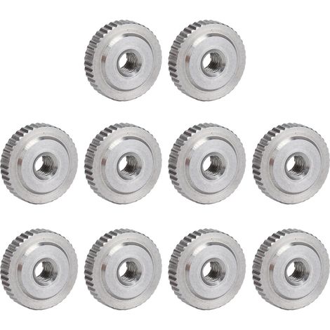 Écrou papillon M3 en acier inoxydable 304, tête plate avec perçage traversant pour fixation manuelle
