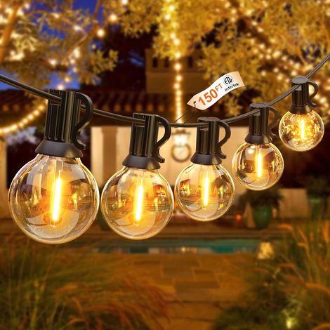 Guirlande Étanchéité lumineuse 15m avec 50+1 LEDs . extérieur IP44 pour terrasse,jardin et balcon . Facile à installer (1/5)