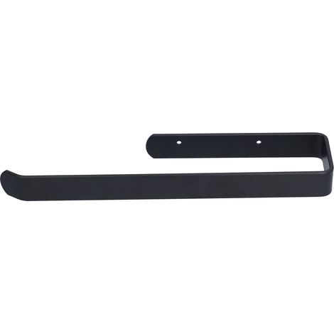 Porte-serviettes mural extensible et stable en alliage d'aluminium avec support pour papier toilette, idéal pour les toilettes de salle de bain ou d'hôtel. (1/5)