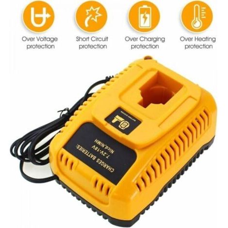 Dc9310 Remplacement Chargeur Pour Dewalt Batterie Ni-Cd & Ni-Mh 7.2v-18v Dc9096 Dc9098 Dc9099 Dc9091 Dc9071 De9057 Dw9096