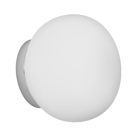 Applique Contemporanea Soft Metallo Cromo Vetro Acidato Opaco 1 Luce E27 (1/3)