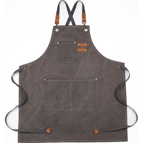 Tablier de Cow-Boy avec Poches pour Coiffeur, Peintre, Jardinier & Styliste - Accessoire Pratique pour Femme et Homme (1/4)
