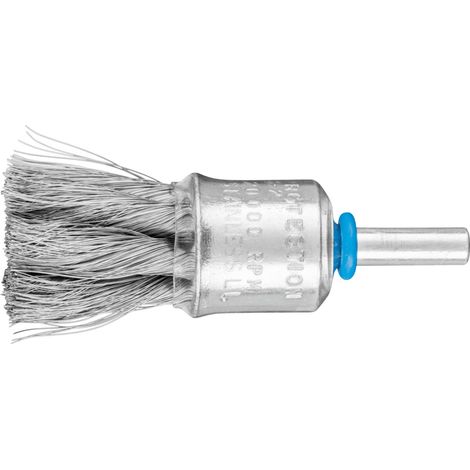 PFERD TOOLS Pinselbürste mit Kunststoffschutz gezopft PBG Ø19 mm Schaft-Ø6 mm Edelstahl-Draht-Ø0,15