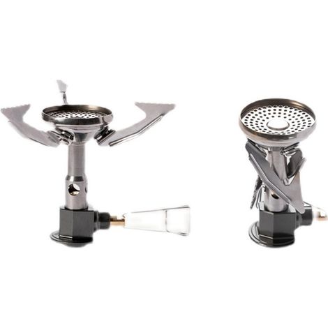 Estufa de gas portátil Polaris Fire Maple Mini, estufa de camping ultraligera plegable de aleación para pícnic con regulador de presión (1/5)