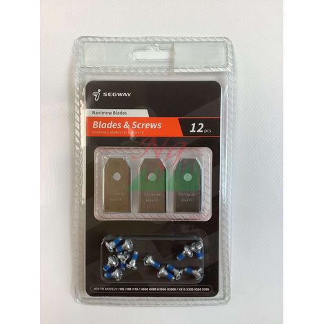 Set mit 12 Klingen und Schrauben für den Mähroboter ORIGINAL SEGWAY NAVIMOW i Series H X3 754850