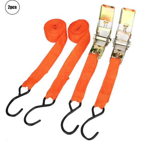 sangles d'arrimage à cliquet avec tendeur pour traction de véhicule (1" 4,5 m) (1/5)