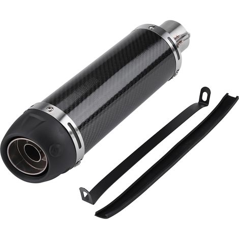 Tuyau de silencieux d'échappement de moto, tuyau universel de silencieux d'échappement de fibre de carbone de 51mm universel modifié par moto avec le tueur de DB (1/5)