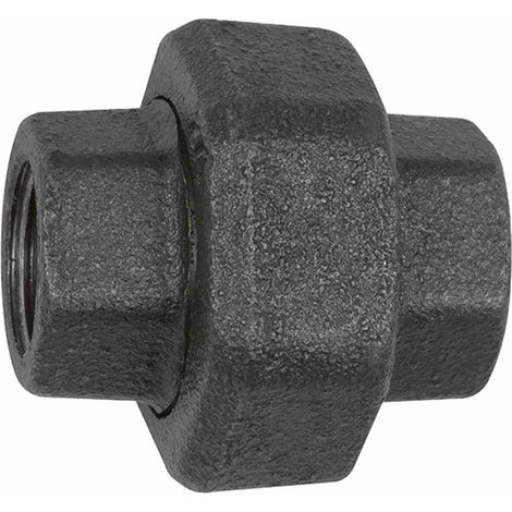 Riegler Verschraubung 330, flachdichtend, Rp 3, Rp 3, Temperg. schw. (1/2)