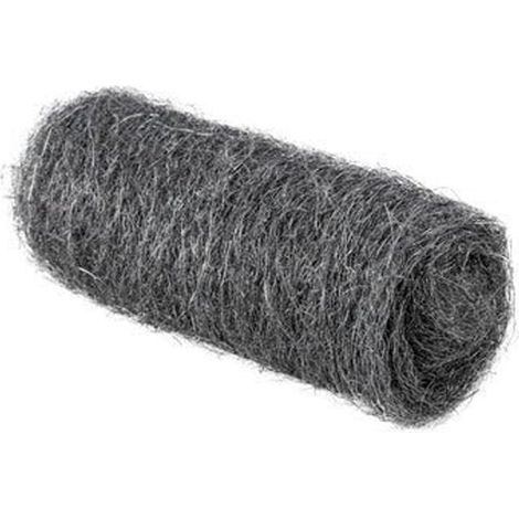 10 Stück Rollen Stahlwolle 7x4 cm, Set aus feinen und weichen Stahlfasern zum Reinigen von Kupferrohren und -armaturen