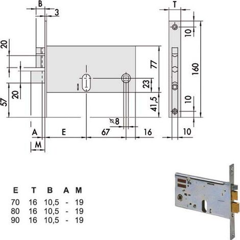 Electrocerrojo Inf. Fasce All 14460-80-0 Cisa