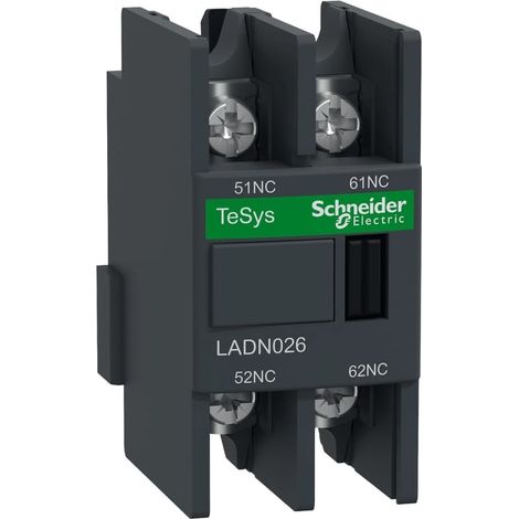 TeSys D - bloc de contacts auxiliaires - 0F+2O - cosses à sertir - LADN026