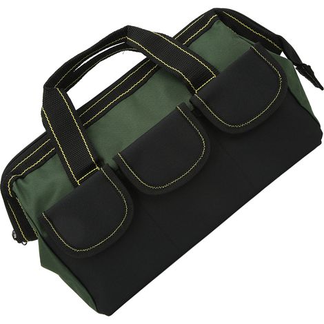 16-Zoll-Werkzeugtasche mit breiter Öffnung, robust, wasserdicht, tragbar, olivgrün (1/5)