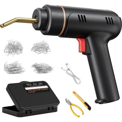 Sans Fil Soudeuse Plastique Batterie Lithium Réparation Pare-Chocs Voiture Kit Complet Boîte Rangement