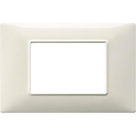 Placca 3M bianco granito Vimar Plana 14653.06