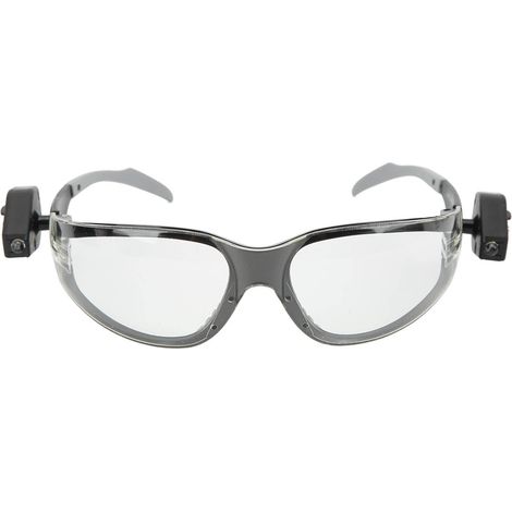 Lunettes de protection LED rétractables avec lampe de lecture, verres en polycarbonate, résistantes aux chocs, à la buée et au vent, pour hommes et femmes. Idéales pour la maison. (1/5)