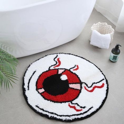 Tapis De Sol Halloween - Tapis Absorbant En Polyester Pour Salle De Bain Porte Entrée Cuisine Balcon - 1 Pièce (1/5)