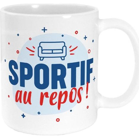 Ceramic Mug 'Sportive at Rest' - White (1/3)