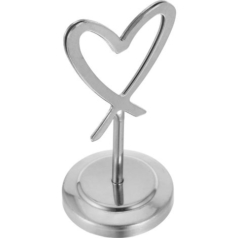 mémos en forme de cœur en acier inoxydable Petit porte notes (1/5)