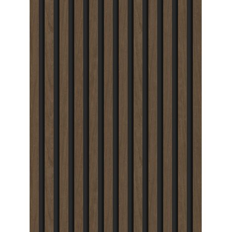 Mexen Lam-B lamas de pared 275 x 30 cm, tablero HDF 4 mm, chapa t茅cnica, Nogal Espresso - S100-275307-3015-019 (1/5)