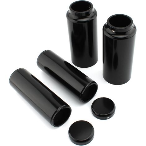 Modification de moto compatible avec la garniture d'amortisseur avant Harley-Davidson Softail Breaker, manchons noirs 13-17 (1/5)