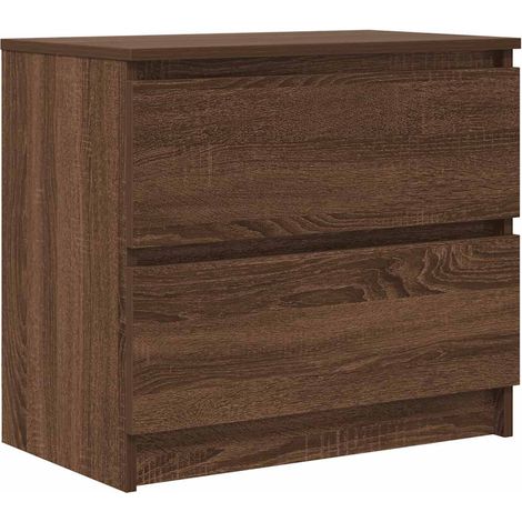 vidaXL Mobile TV Rovere Marrone 60x35x54 cm in Legno Multistrato
