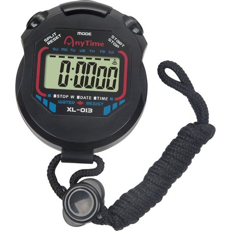 Chronomètre numérique professionnel, chronographe portable LCD étanche avec fonction alarme pour entraîneurs sportifs et arbitres. (1/3)