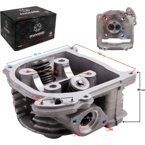 Culata para scooter 4T 60cc 139QMB con válvulas cortas (1/3)