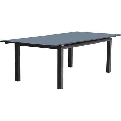 Table de jardin 12 places en aluminium 240/300x100 cm – Rallonge automatique – Design moderne et esthétique – DCB GARDEN