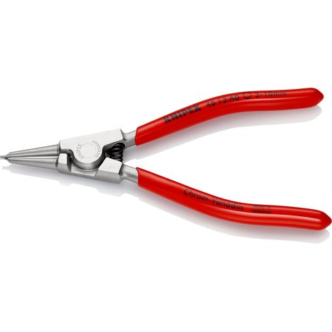 KNIPEX 46 13 A0 Sicherungsringzange für Außenringe auf Wellen mit Kunststoff überzogen verchromt 140 mm (1/2)