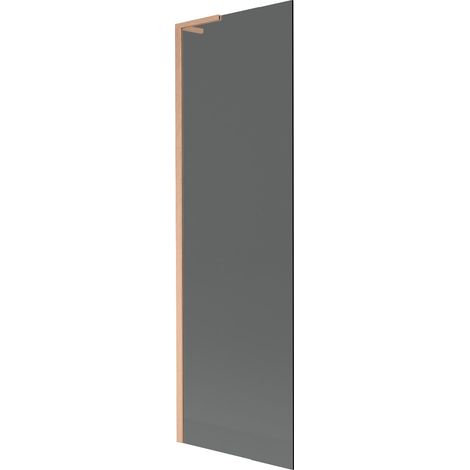 Mexen Next L mampara de baño de 1 hoja 60 x 150 cm, grafito, cobre cepillado - 895-060-000-03-40-65 (1/5)