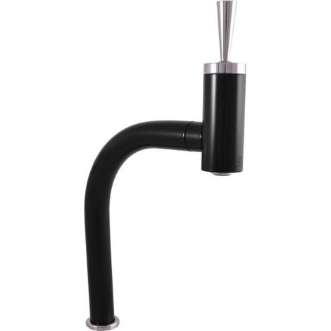 Mitigeur haut lavabo SEINA JOYSTICK 25,8 cm laiton chromé noir (1/2)