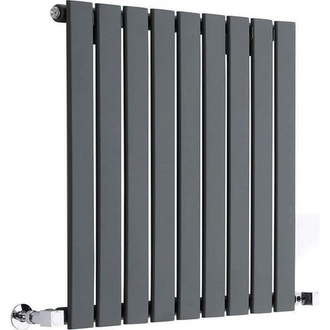 Single Flat Panel Radiator Anthracite 600mm High 408mm Wide