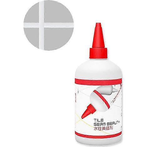 Mastic céramique 280ml, réparateur de fissures étanche pour salle de bain et cuisine, colle carrelage résistante à l'humidité. (1/5)